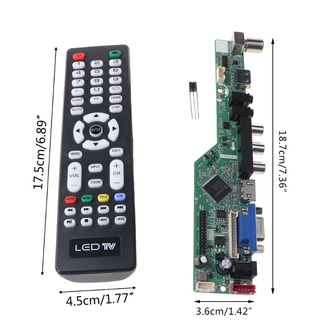 ~ Kit de placa de controlador LCD Universal V29 AV TV VGA HDMI compatible con interfaz USB reemplaza SKR.03 T.V T.V (2)