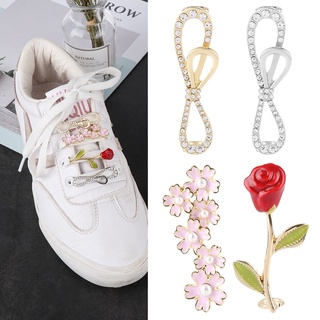 TARSURE DIY Decor Shoelaces Clips Rhinestones Shoe Charms Shoe Decoration Clip Pearl Women Decorations For Sneakers Casual Shoes Shoe Care & Accessories Shoes Accessory (7)