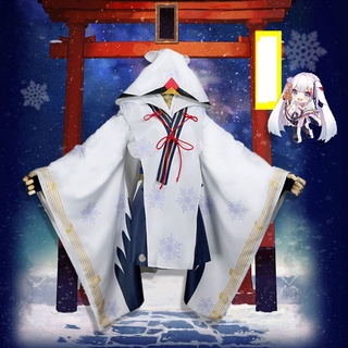 VOCALOID Snow Witch Miku Hatsune Vestido Traje Cosplay Conjunto Completo