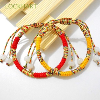 LOCKHART Jewelry Tibetan Rope Bracelet Weaving Bangles Colorful Lovers Red Love Charm Lucky Knots Fashion Women/Multicolor