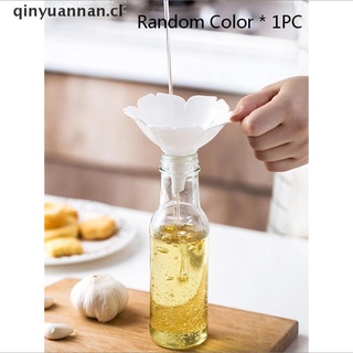 【qinyuannan】 1pc Kitchen Cherry Blossom Style Funnels Olive Oil Condiments Liquid Dispenser CL