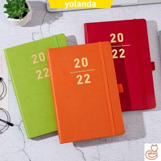 Yola 2022 calendario de negocios agenda cuaderno oficina nuevo 365 días creatividad agenda planificador/Multicolor