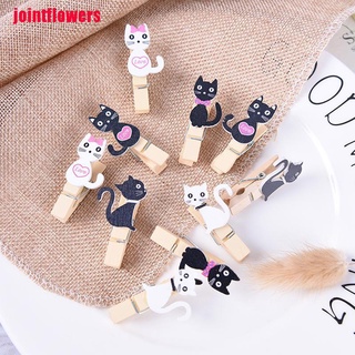 jtcl 10 clips de madera para gatos con cuerda de cáñamo mini clip de papel para estudiantes herramientas de bricolaje jtt (1)