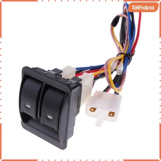 12V Universal Car Electric Power Window Switch Set with Wiring Switch Holder,