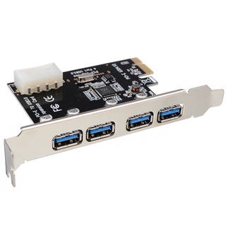 Adaptador De Tarjeta De Expansión PCI-E A USB 3.0 HUB Express De 4 Puertos 5 Gbps Velocidad BrzoneSeMallVP (8)