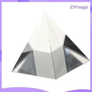 50mm K9 Artificial Cristal Pirámide Prisma Decoración Del Hogar Adorno Ciencia (4)