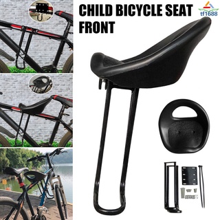 asiento de bicicleta para niños, montado en la parte delantera, con reposapiés y pedales de bicicleta, asiento delantero para niños