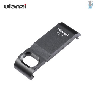 ulanzi g8-7 cámara de acción cubierta de batería tapa extraíble tipo c puerto de carga adaptador de aleación de aluminio compatible con gopro