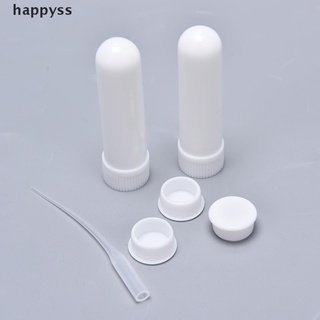 [happyss] 10pcs inhalador palo de aceite esencial aromaterapia blanco nasal inhalador tubos