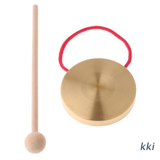 kki . Platillos De Cobre Para Niños Instrumento Musical Con Campana De Madera Percusión Ópera