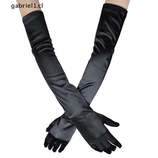 [gabriel1] guantes largos de cuero sintético para mujer, fiesta de noche, moda, cálidos, pantalla táctil [cl] (1)