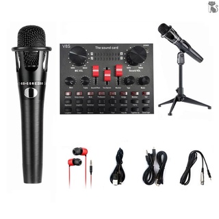 Go V8S Live Sound Card micrófono Set 8 modos grabación de Audio equipos de transmisión en vivo