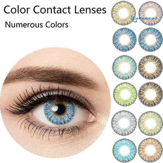 cheese 1 par de lentes de contacto delgados 0 grados de color anual de maquillaje lentes de contacto para diario