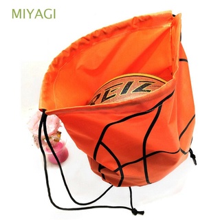 MIYAGI Portable Basketball Cover Sports Mesh Bag Basketball Bag Storage Backpack Soccer Outdoor Storage Bags Beach Backpack Football Drawstring Bag/Multicolor