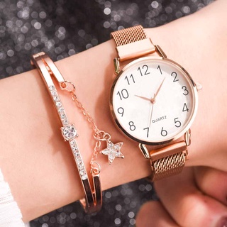 Moda pequeña y delicada belleza europea Simple Casual pulsera reloj traje fitwell