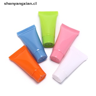 (nuevo) 5pcs cosmética suave tubo 10ml loción plástica contenedores vacíos botellas reutilizables shenyangxian.cl (1)