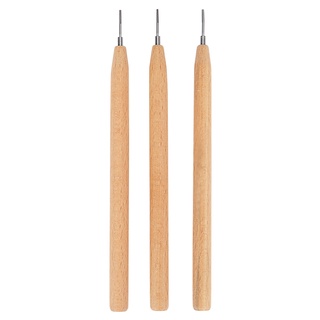 3 piezas de difracción herramienta de papel pluma de papel diy mango de madera herramientas hechas a mano de papel suministros especiales carrete (2)