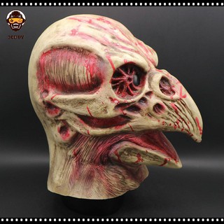 Máscara de cabeza de pájaro horror máscara de Halloween Cosplay accesorios de disfraces