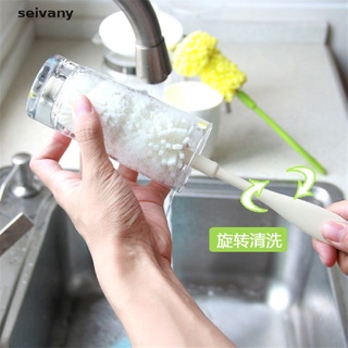 [seivany] esponja lavado taza cepillo limpiador botella de leche cepillo fácil de limpiar taza de vidrio cepillo