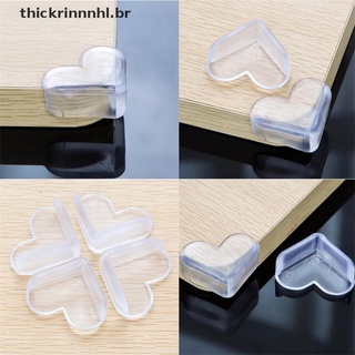 (thhlhot) 4x Protector de silicona seguro para bebé, mesa, corazón, esquina, borde de esquina, cubierta [thhlnnhl] (8)