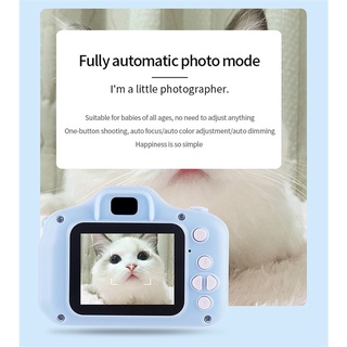 Mini-cámara digital de 2 pulgadas con pantalla HD recargable para niños juguetes fotográficos lindos con cámara Carmine (3)