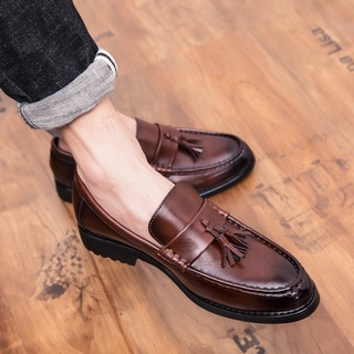 marrón zapatos de cuero de los hombres, zapatos de cuero zapatos formales de los hombres, zapatos de hombre casual de cuero, mocasines de los hombres, zapatos de borla de los hombres, zapatos cómodos de los hombres, zapatos formales de los hombres, zapatos de boda para los hombres, zapatos de oficina para los hombres, zapatos de los hombres de los (2)