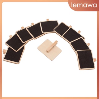 [lemawa] 10 pzs tablero de mensajes de madera pequeño Min de pared Memo Board Resurable para fiesta