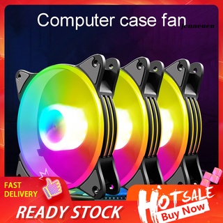 coolmoon rgb ventiladores atractivo enfriamiento colorido 12cm ordenador caso radiador para pc caso