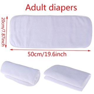 () pañal De Adulto lavable 4 capas Forro súper absorbente Para Adultos/almohadilla De inserción (1)