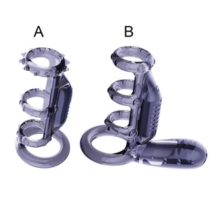 chaiopi corrector de pene potente compacto tpe vibración delay eyaculación bloqueo anillo para masturbadores masculinos (6)