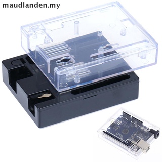 [Maudlanden] 1 caja de plástico ABS, color negro y transparente, para arduino R3 [MY]