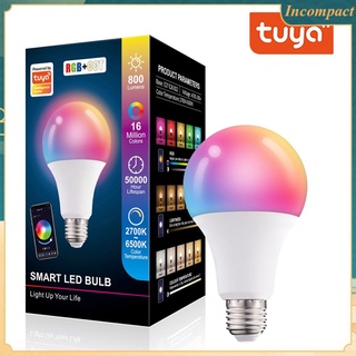 Tuya Smart Led Bombilla Luz 10W Bluetooth-compatible Lámpara E27 RGBW Cambio De Color Lampada RGB + CCT Decoración Hogar AC85-265V Incompacto