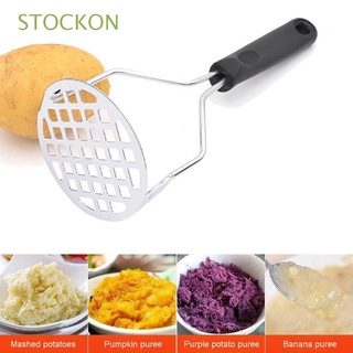 stockon prensado patata masher frijol accesorios de cocina herramienta de verduras frutas acero inoxidable trituradora de arroz empujador herramienta de cocina/multicolor