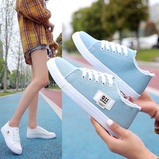 2021 otoño nuevo coreano casual zapatos de las mujeres zapatos de lona transpirable zapatos blancos estudiantes zapatos planos zapatos de las mujeres.