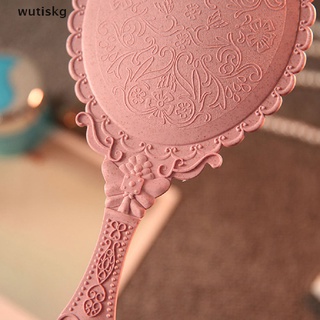 wutiskg vintage tallado de mano espejo de tocador maquillaje espejo mano espejo mango cosmético cl (1)