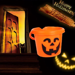 Wallrong > Cubos De Calabaza De Halloween Porta Caramelos Cesta Para Niños Truco O Tratar Bolsas Bien