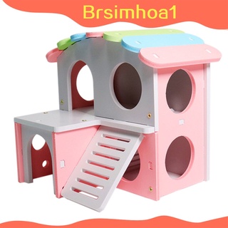 Brsimhoa1 juguete De madera Para el hogar/jaula De Villa Para hámster/ejercicio/ratón/cerdito De la india