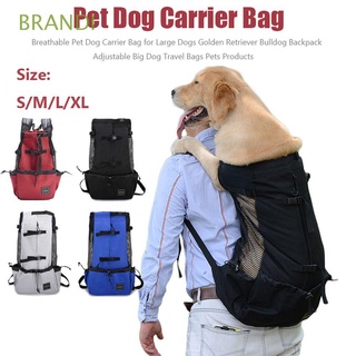 BRANDI al aire libre mascota bolso transpirable mochila perro portador bolsa de viaje bolsa de hombro gato malla grande perro para animales