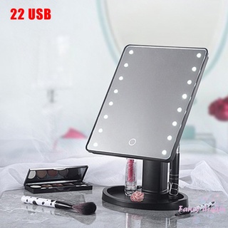 luz led profesional espejo de maquillaje ajustable luz 16/22 pantalla táctil espejo de mesa (8)
