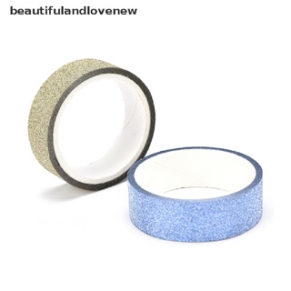 [beautifulandlovenew] 10pcs glitter washi papel pegajoso enmascaramiento cinta adhesiva etiqueta diy artesanía decorativa (8)