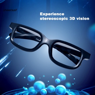 Cheersall película accesorio 3D gafas compacto Dimensional polarizado luz TV película gafas amplia aplicabilidad