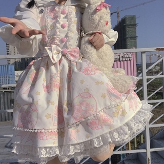 retro gótico de dibujos animados sin mangas bowknot encaje princesa té vestido de fiesta japonés dulce kawaii jsk lolita vestidos de las mujeres (2)