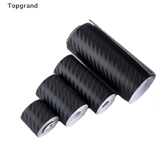 Topgrand 3D Carbon Fiber Car Sticker Paste Protector Door Side Anti Scratch Tape Film .