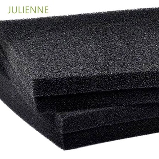 JULIENNE Black Sponge Pad LightWeight Filtration Foam Bio-Sponge Universal Fish Tank Reusable Softness Design Biochemical Filter Cultivating Bacteria Filter Foam Pads