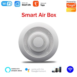 Player Tuya wifi smart Air Box formaldehído:voc: dióxido de carbono, temperatura, Sensor de humedad, automatización, Detector de alarma, reproductor