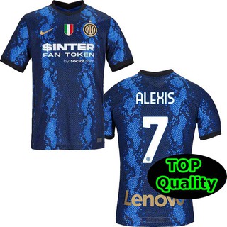 2021 2022 Inter Milan ALEXIS 7 Fuera Tercera Camiseta de fútbol Personal Cualquier Nombre Número Camisas Camisetas