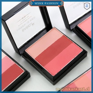 moda moda "b716 rojo nuevo helado de tres colores polvo de hornear blush 1 # rosa rosa" [mskk] (3)