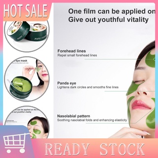 NOR| Plant Extracts Hydrating Eye Masque Avocado Faux Crystal Beauty Eye Lid Patch Prevent Moisture Loss for Girls