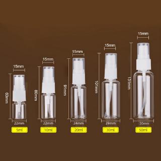10ml/30ml/50ml/100ml transparente vacío spray botellas de plástico mini contenedor recargable vacío contenedores cosméticos (9)