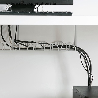 Organizador De cables De cables De alimentación estante fuerte colgante De escritorio